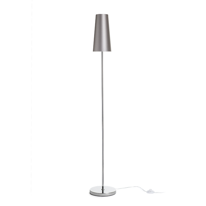 Abajur textil pentru dulie E27, CONNY 15/30 de masă Monaco porumbei gri/argintiu PVC max. 23W