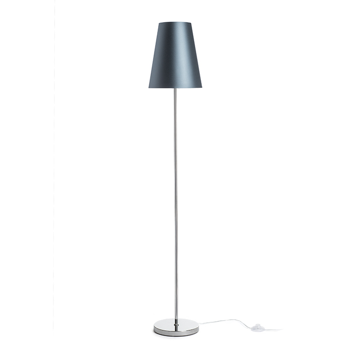 Abajur textil pentru dulie E27, CONNY 25/30 de masă Monaco petrol/argintiu PVC max. 23W