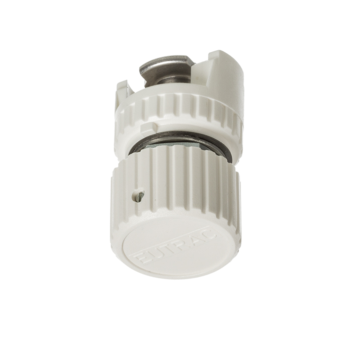Adaptor mecanic atât pentru montări pe suprafață și șine încastrate EUTRAC, EUTRAC alb