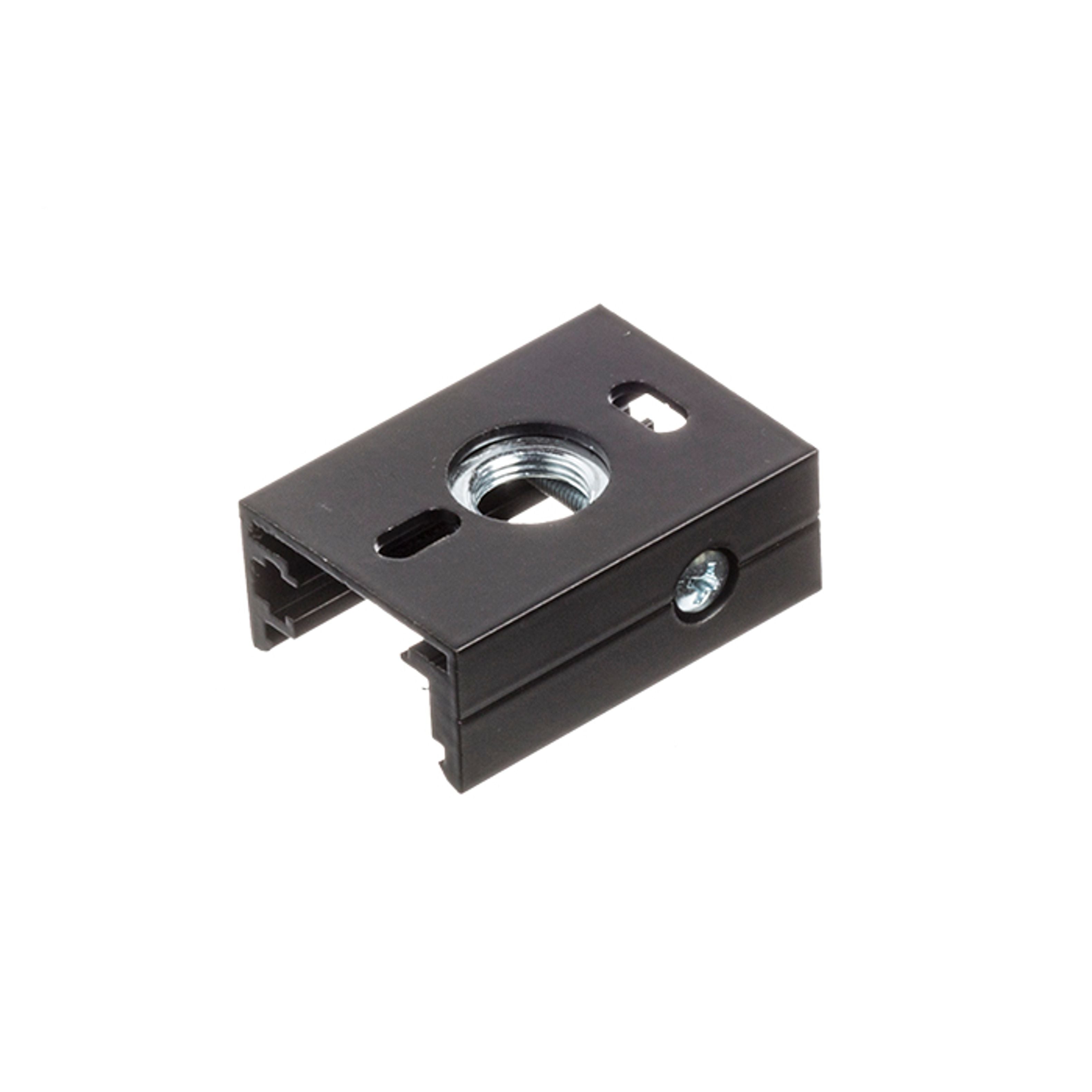 Adaptor pentru fixarea cablului suspendat, EUTRAC clapa șină cu 3-circuite negru