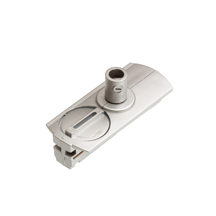 Adaptor pentru șină cu un singur circuit, 1F gri argintiu 230V