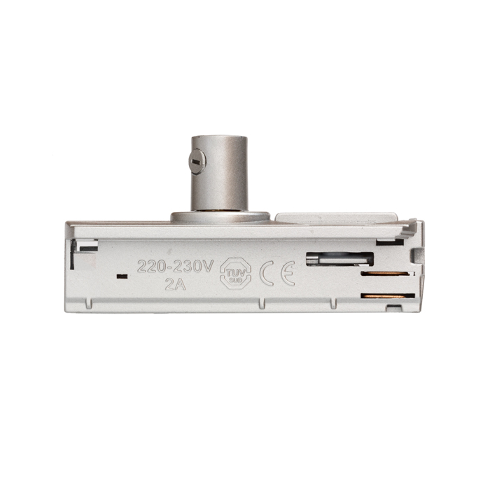 Adaptor pentru șină cu un singur circuit, 1F gri argintiu 230V