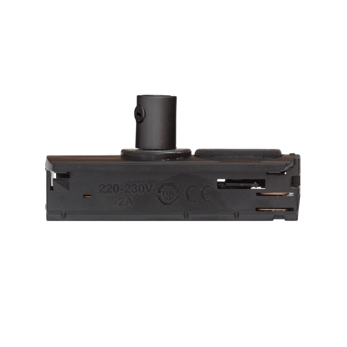 Adaptor pentru șină cu un singur circuit, 1F negru 230V