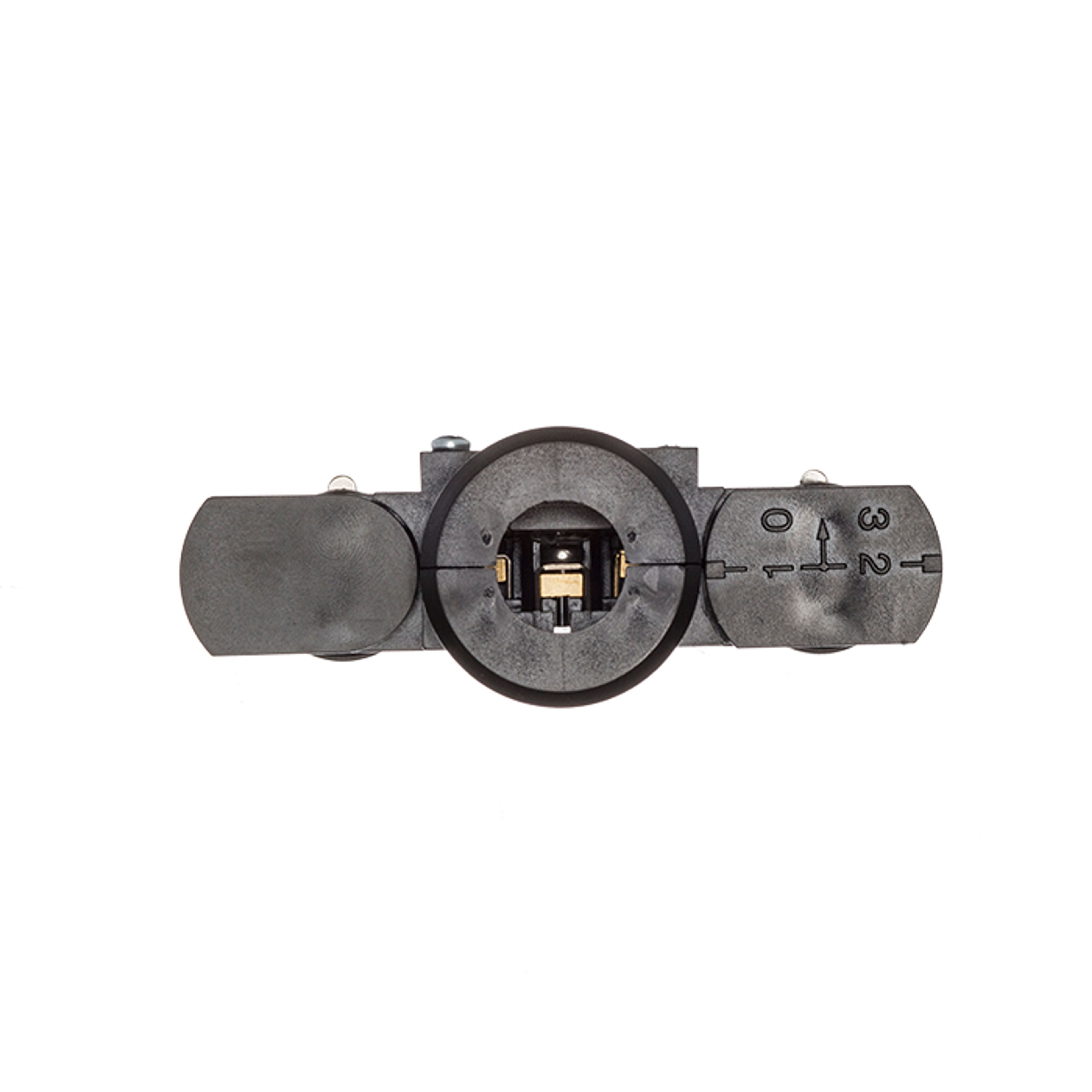 Adaptor suspendat pentru șină cu 3-circuite EUTRAC negru 230V, sarcină maximă 5 kg și 10A