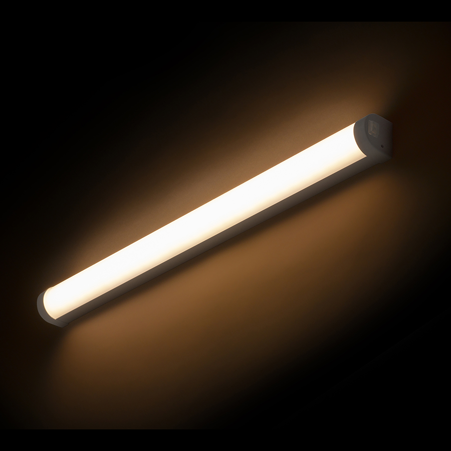 Aplica liniara cu LED-uri cu intrerupator acoperit, TONIC 60 de perete alb 230V LED 15W IP44 3000K
