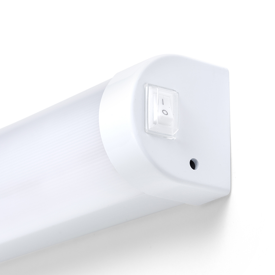 Aplica liniara cu LED-uri cu intrerupator acoperit, TONIC 90 de perete alb 230V LED 20W IP44 3000K