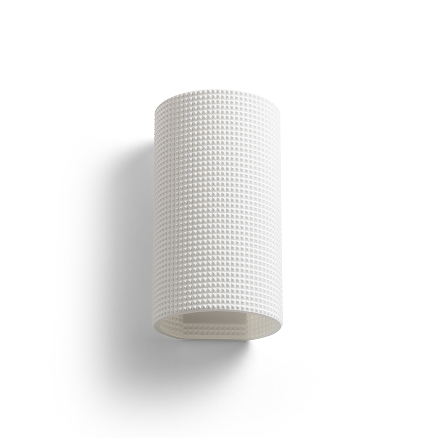 O lampă de perete creată prin imprimare 3D, CALLUM RD2 250 alb Eco PLA 230V LED E27 15W