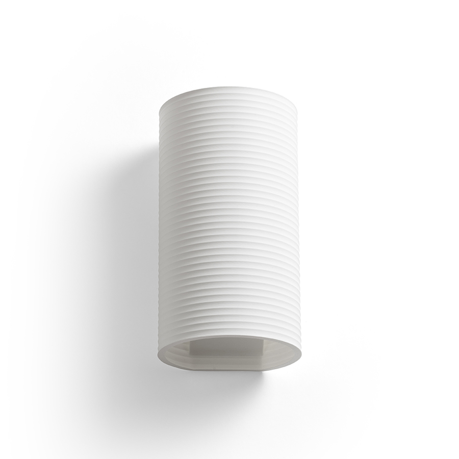 O lampă de perete creată prin imprimare 3D, CALLUM RR4 250 alb Eco PLA 230V LED E27 15W