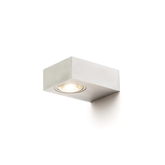 Aplica de perete cu LED integrat, potrivita pentru uz exterior si interior, KORSO II aluminiu 230V 2x3W 120° IP54 3000K