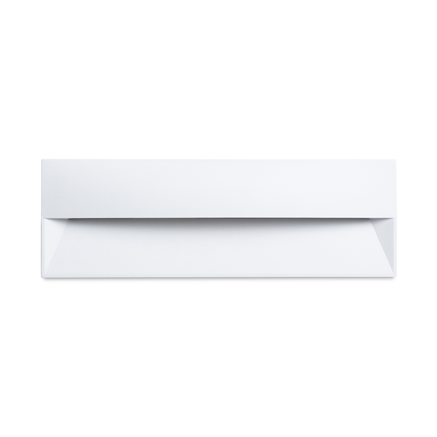 Aplica de perete LED incastrata pentru iluminarea de orientare a trotuarelor, scarilor sau teraselor, REP 27 încastrat negru 230V 10W 90° IP65 3000K