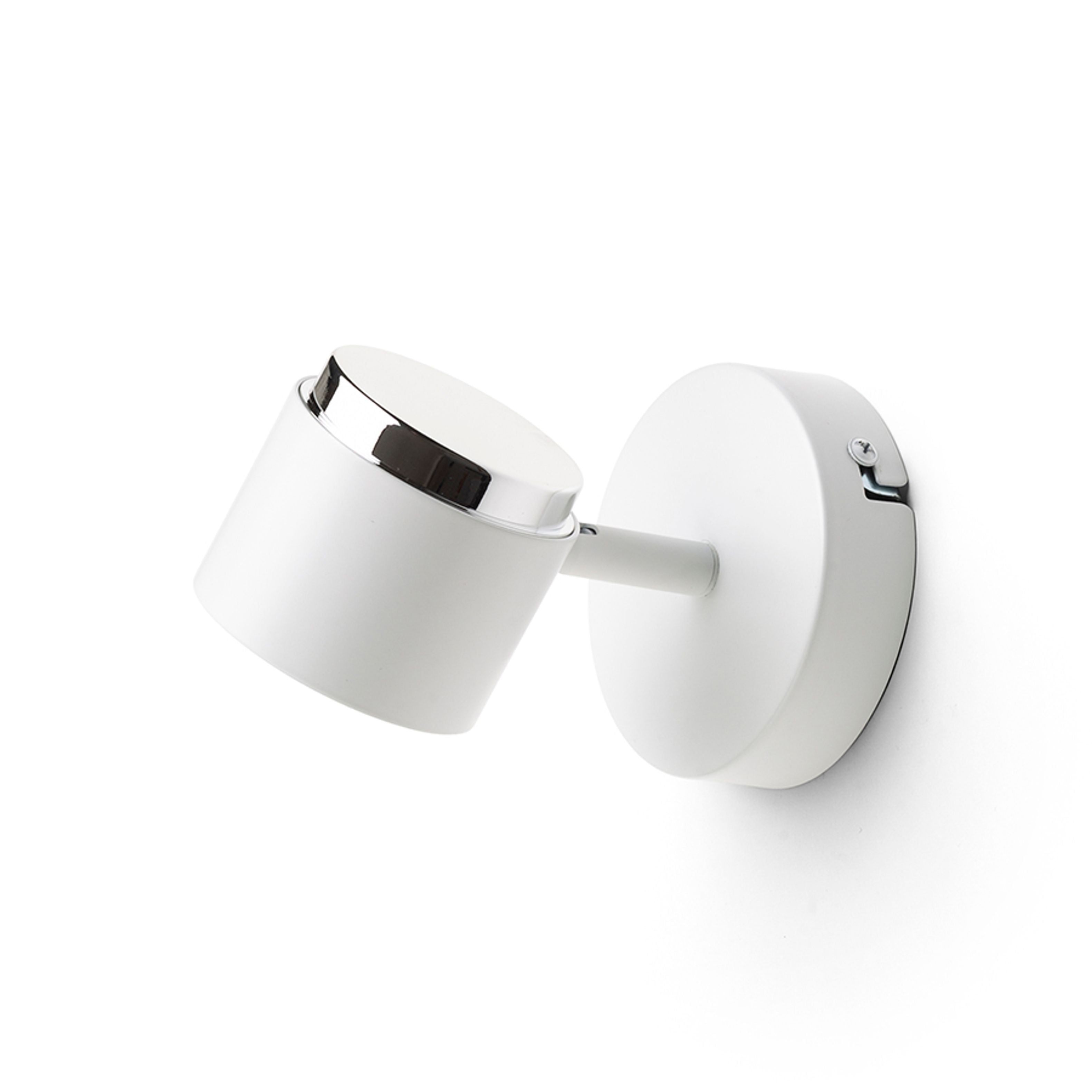 Aplica cu LED-uri cu functie de inclinare si un difuzor laptos pentru o iluminare moale si uniforma, NOVA I de perete alb crom/acrilic mat 230V LED 4.2W 3000K