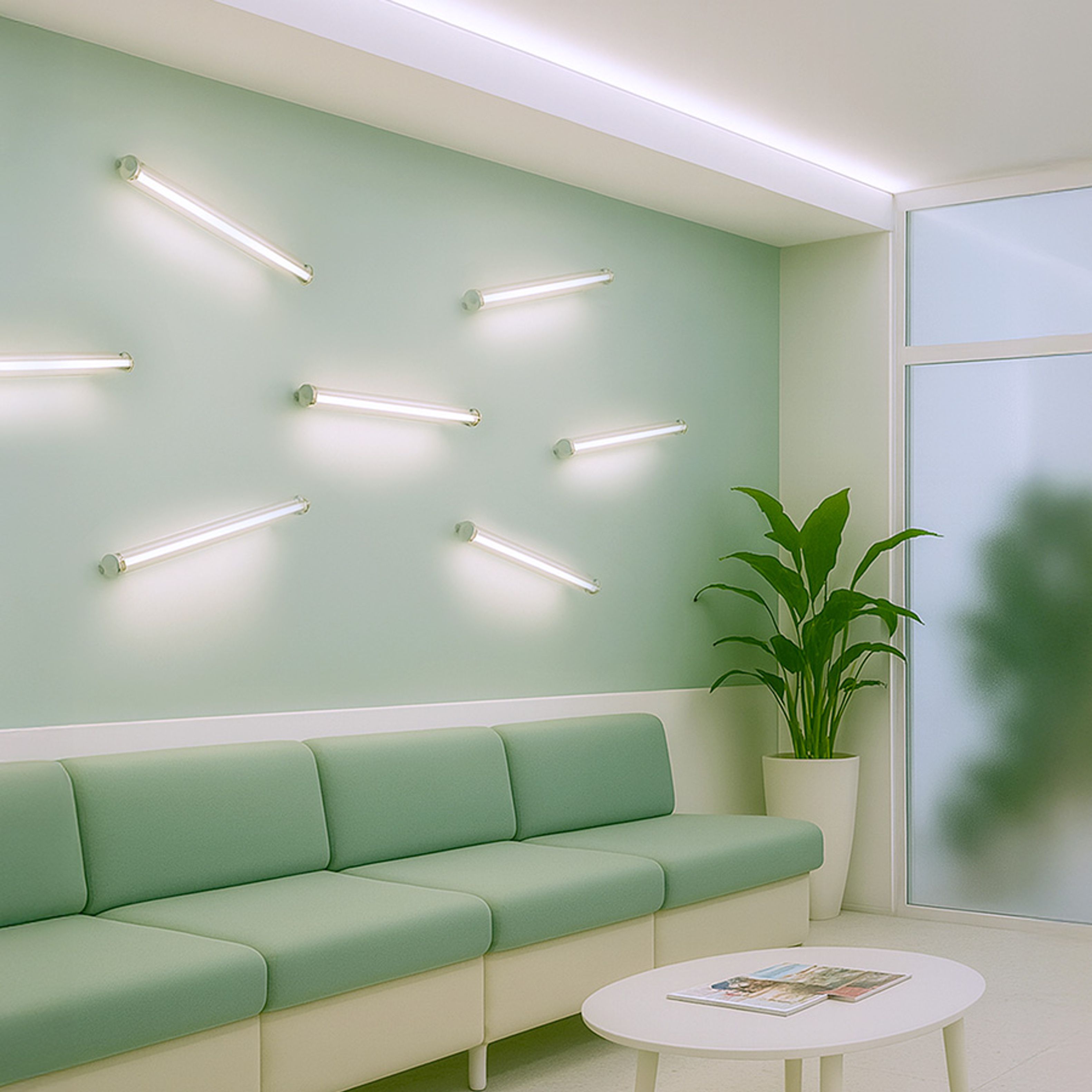 Corp de iluminat LED montat pe suprafață, cu capac acrilic transparent pe o bază cromata, RIVIER LED 59 de perete crom/acrilic 230V 12W 3000K