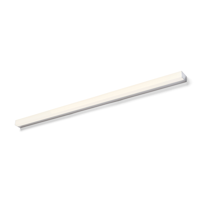 Aplică liniară de perete cu LED integrat potrivită în medii umede, LEVIA 120 de aluminiu 230V 24W 120° IP44 3000K