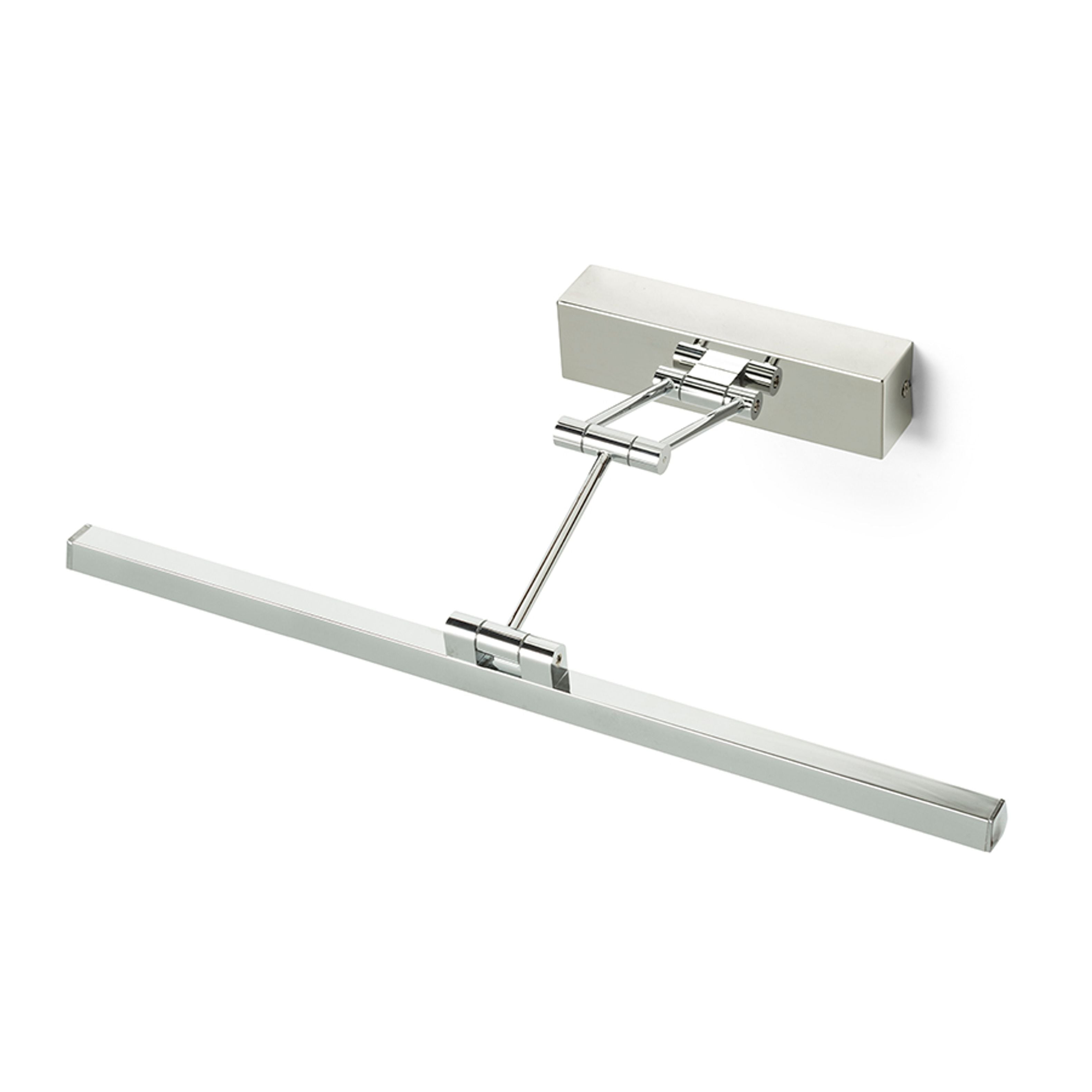 Aplica de perete LED liniara din plastic cu brat dublu reglabil, FRIDA 46 crom 230V 8W 3000K