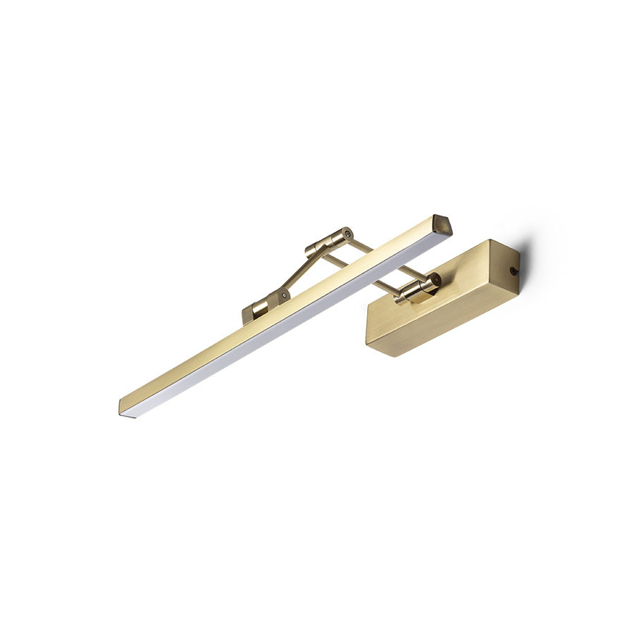 Aplica de perete LED liniara din plastic cu brat dublu reglabil, FRIDA 46 crom 230V 8W 3000K