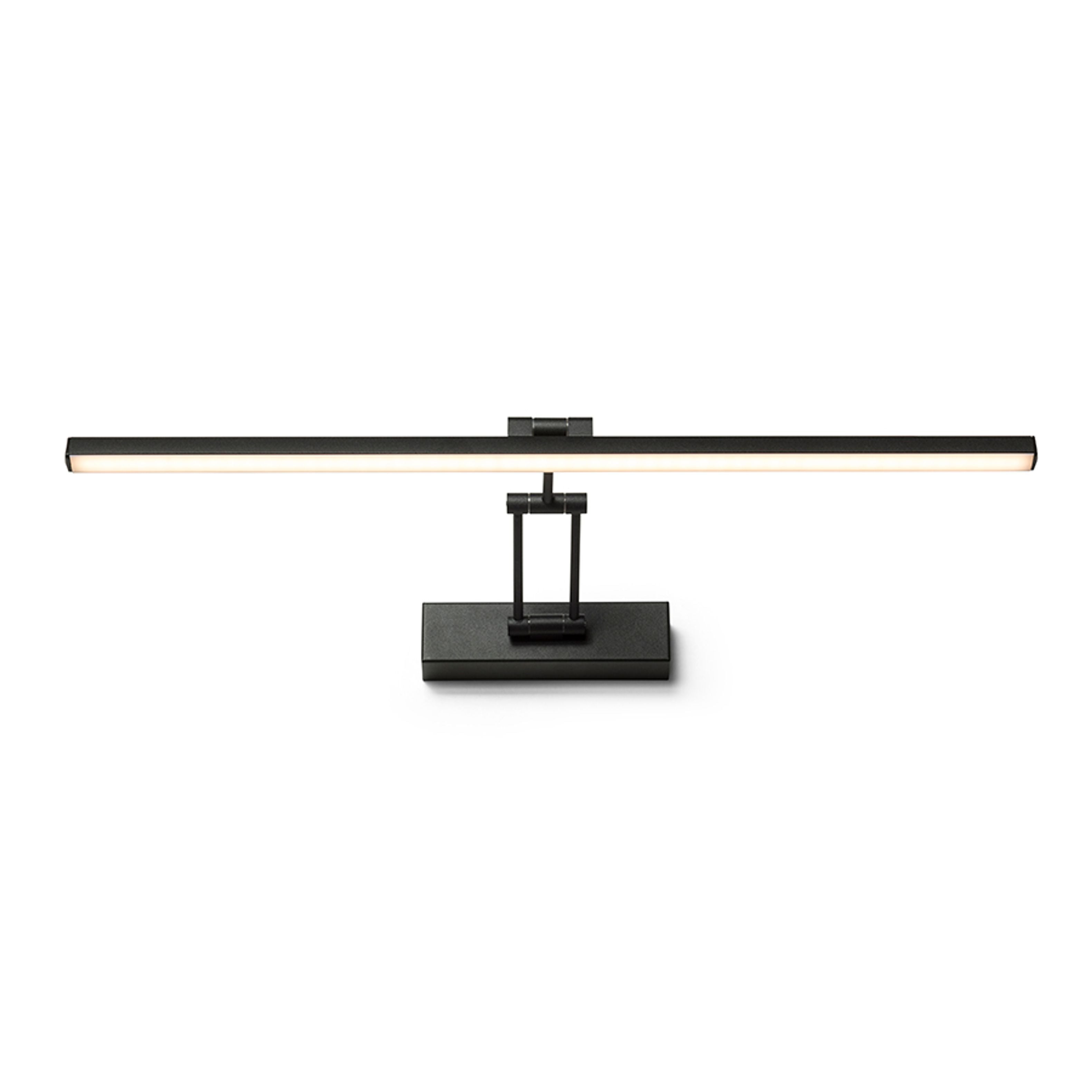 Aplica de perete LED liniara din plastic cu brat dublu reglabil, FRIDA 60 negru mat 230V 12W 3000K