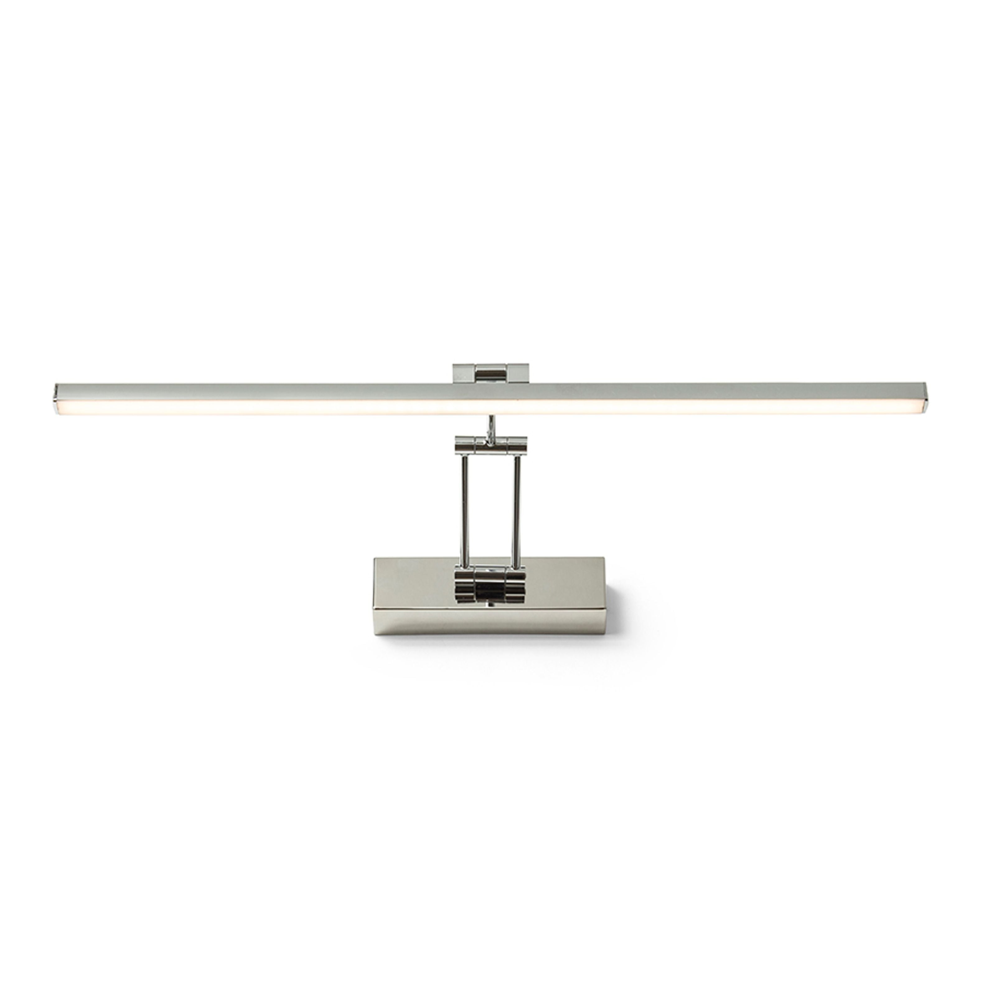 Aplica de perete LED liniara din plastic cu brat dublu reglabil, FRIDA 60 crom 230V 12W 3000K