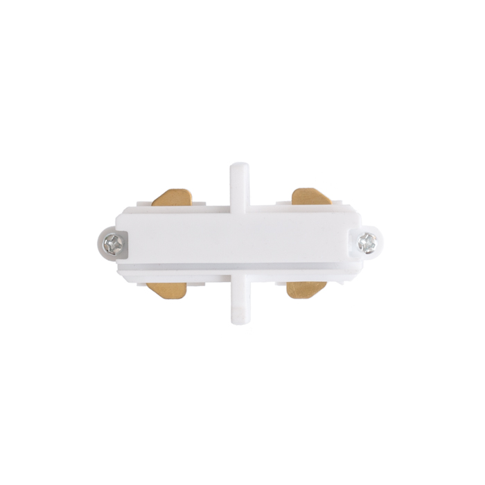 Articulație conductivă pentru șină cu un singur circuit, 1F conector direct alb 230V
