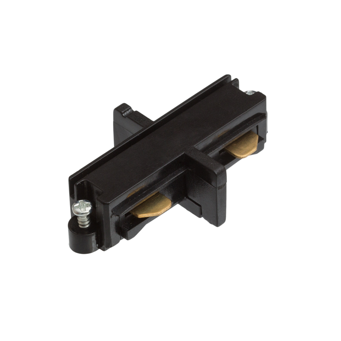 Articulație conductivă pentru șină cu un singur circuit, 1F conector direct negru 230V