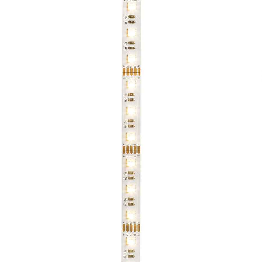 Bandă LED RGBW care poate fi setată la diferite culori sau alb cu diferite temperaturi de culoare, LED STRIP ORION RGBW BANDA LED 5M 12V= LED 96W 120° RGBW
