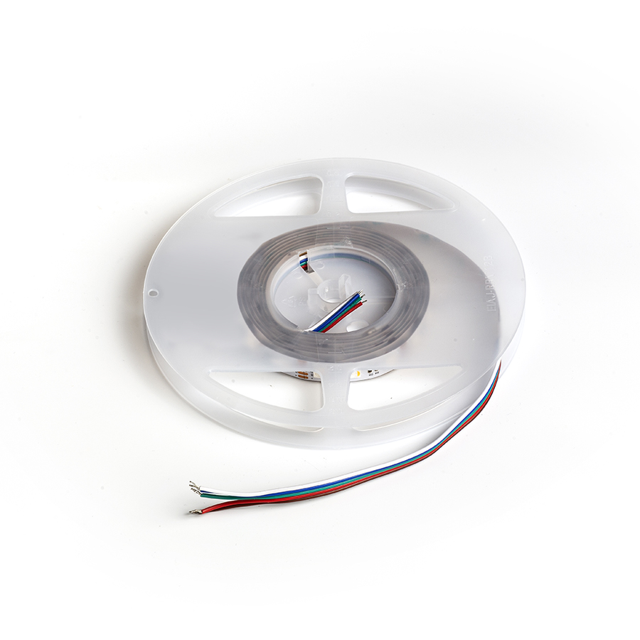 Bandă LED RGBW care poate fi setată la diferite culori sau alb cu diferite temperaturi de culoare, LED STRIP ORION RGBW BANDA LED 5M 12V= LED 96W 120° RGBW
