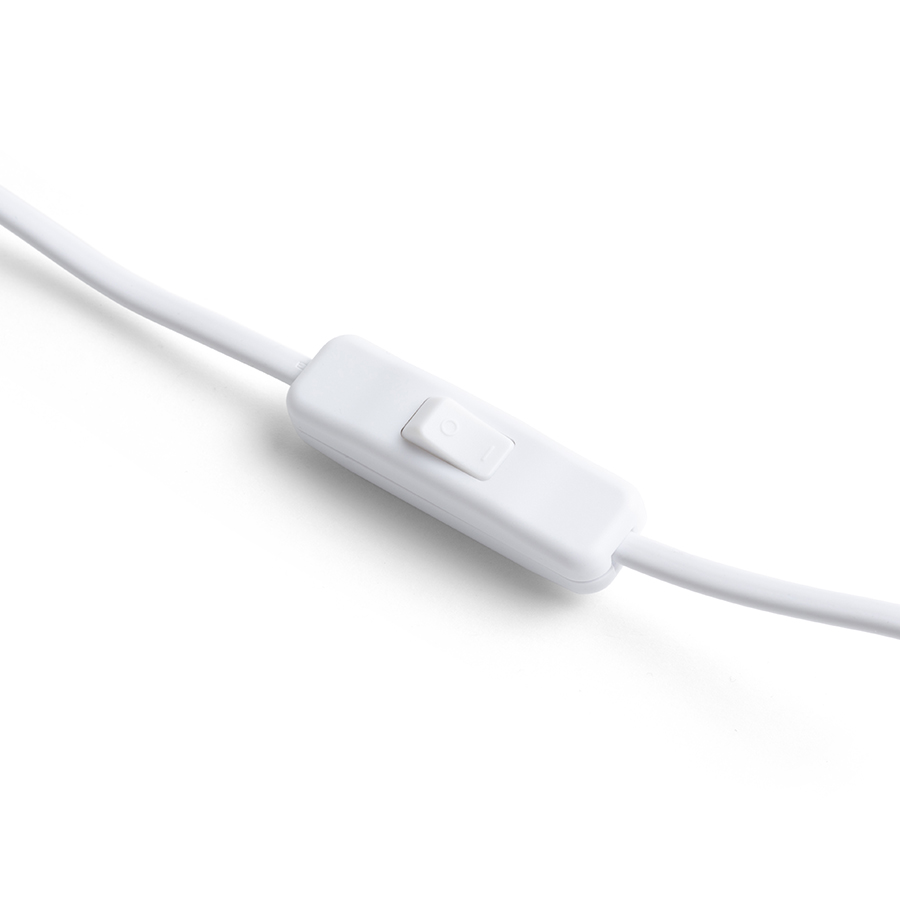 Bază de lampă de masă height reglabila, cu finisaj lăcuit si accente de crom sau alama, EMMETT de alb 230V LED E27 15W
