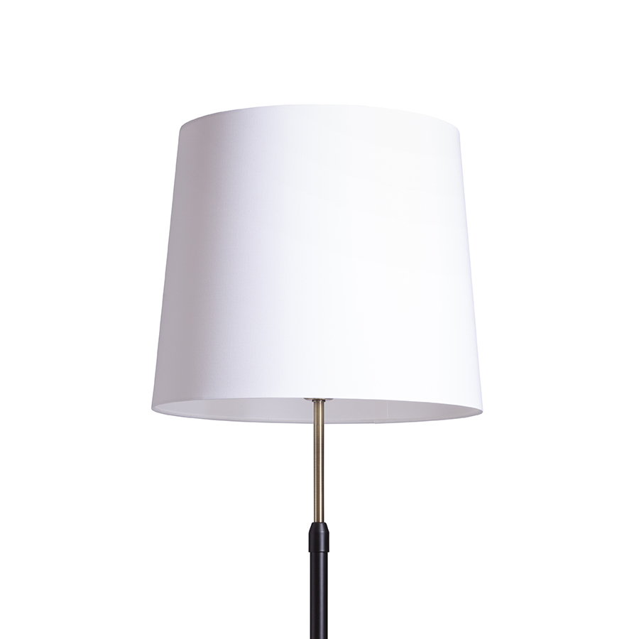 Bază de lampă de podea height reglabila, cu finisaj lăcuit si accente de crom sau alama, EMMETT suport de negru alamă veche 230V LED E27 15W