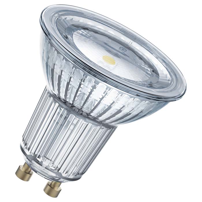 Bec LED 230V cu soclu GU10, OSRAM PAR16 230V GU10 LED EQ50 120° 2700K surse 3.1