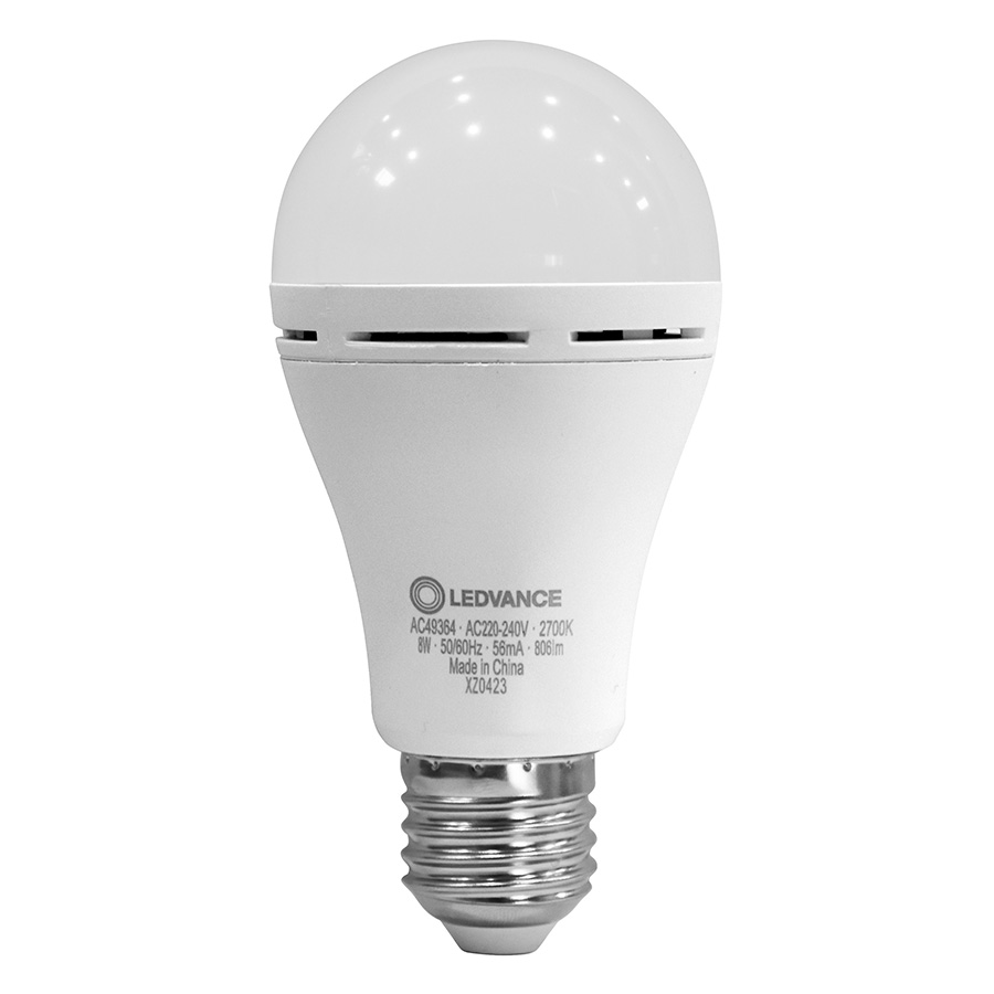 Becul cu LED AKU are o baterie incorporata, permițându-i sa fie folosit chiar si fara corp de, OSRAM AKU Classic A REINCARCABIL mat 230V E27 EQ60 2700K