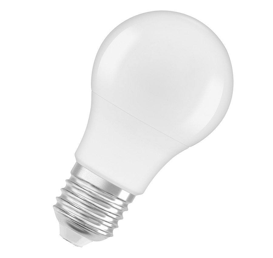 Becuri LED din plastic reciclat cu un impact redus asupra mediului in timpul productiei, OSRAM Classic A RECYCLED 230V E27 EQ60 2700K