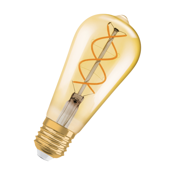 Bec LED E27, OSRAM Vintage Edison SPIRAL chihlimbar 230V EQ28 2000K