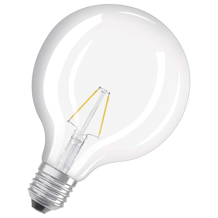 Bec LED Glob E27, OSRAM Retrofit Globe 125 clar 230V EQ25 2700K