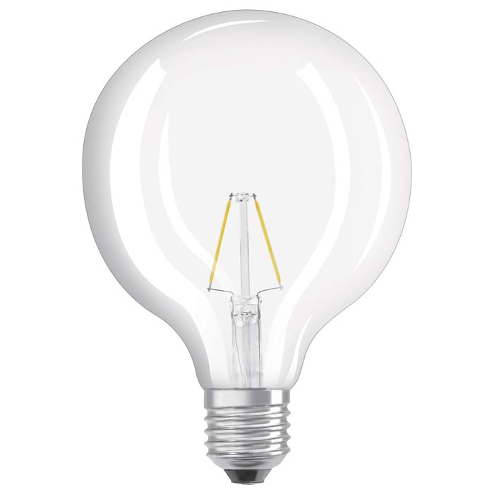Bec LED Glob E27, OSRAM Retrofit Globe 125 clar 230V EQ25 2700K