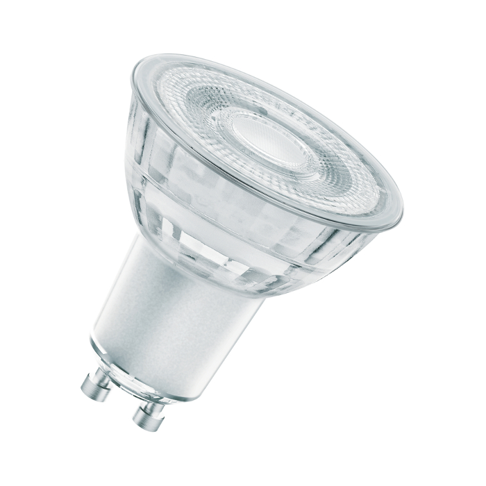 Bec LED GU10 cu posibilitatea de întunecare a temperaturii între 2700 - 1800 K, OSRAM PAR16 GLOWdim 230 GU10 LED EQ50 36° 2700K surse 4.5