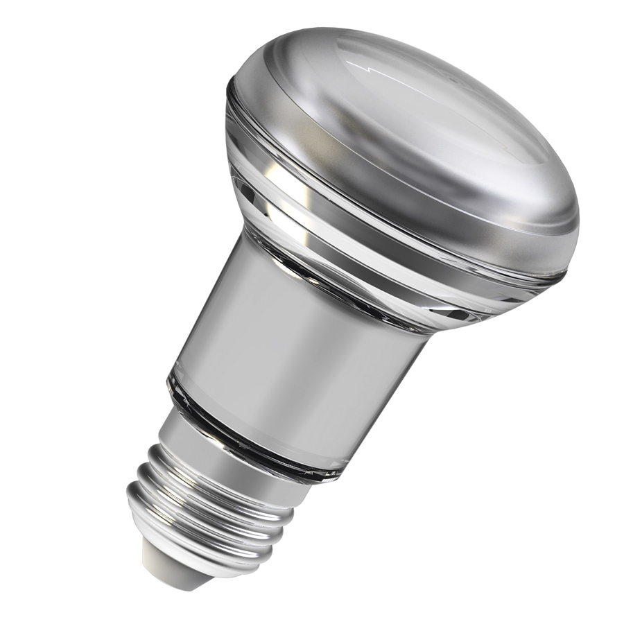 Bec LED reflector R63 cu soclu E27, OSRAM R63 DIMM 230V E27 LED EQ60 36° 2700K surse 4.9