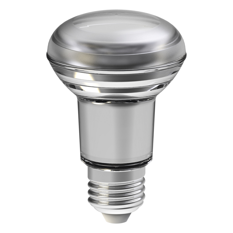 Bec LED reflector R63 cu soclu E27, OSRAM R63 DIMM 230V E27 LED EQ60 36° 2700K surse 4.9