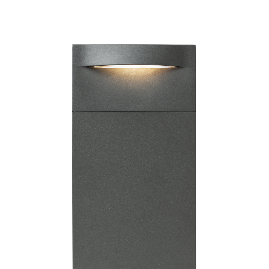Bolard de exterior din aluminiu cu LED incorporat, pentru iluminarea diagonala in jos a căilor si a, BOBO RC standuri antracit 230V 8W IP65 3000K