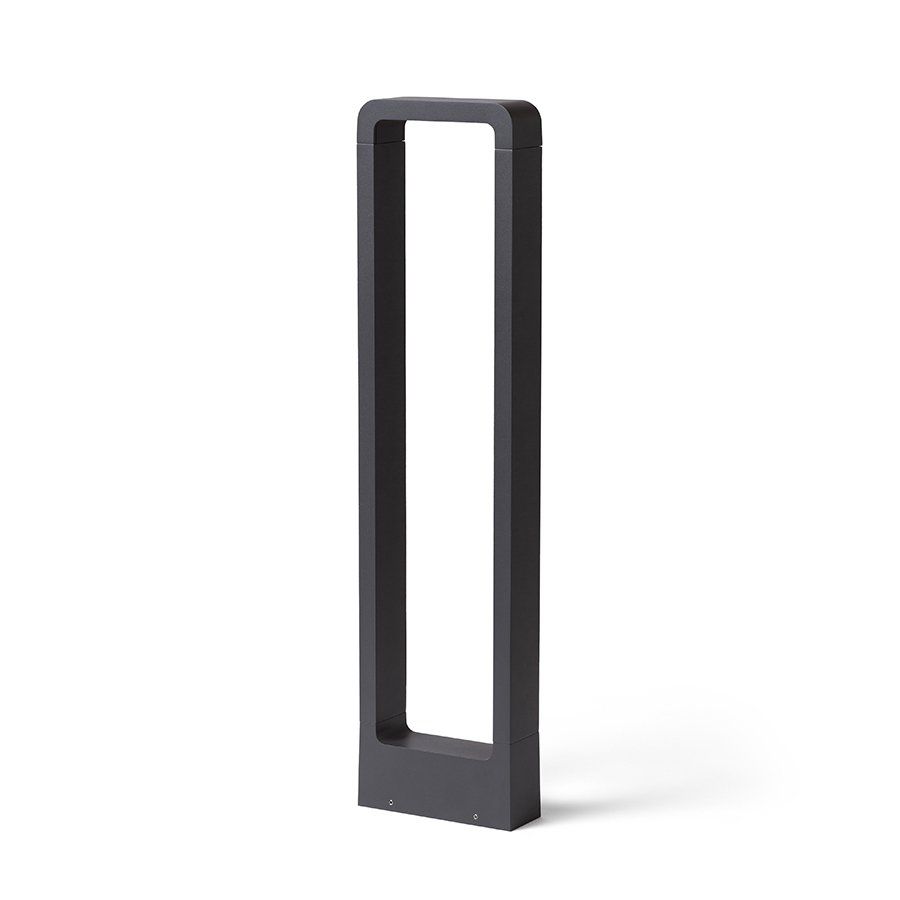 Bolard elegant cu LED cu iluminare in jos pentru uz exterior, potrivit pentru iluminarea aleilor si, BONN 65 de podea negru-gri 230V 7W 120° IP65 3000K