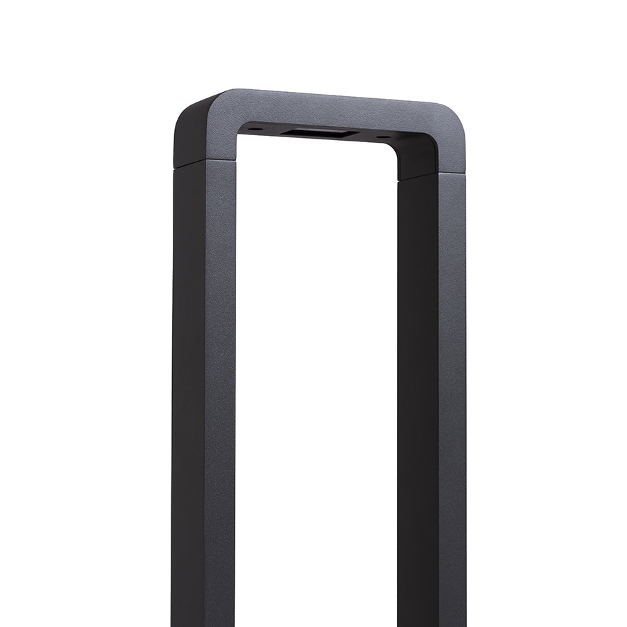 Bolard elegant cu LED cu iluminare in jos pentru uz exterior, potrivit pentru iluminarea aleilor si, BONN 65 de podea negru-gri 230V 7W 120° IP65 3000K