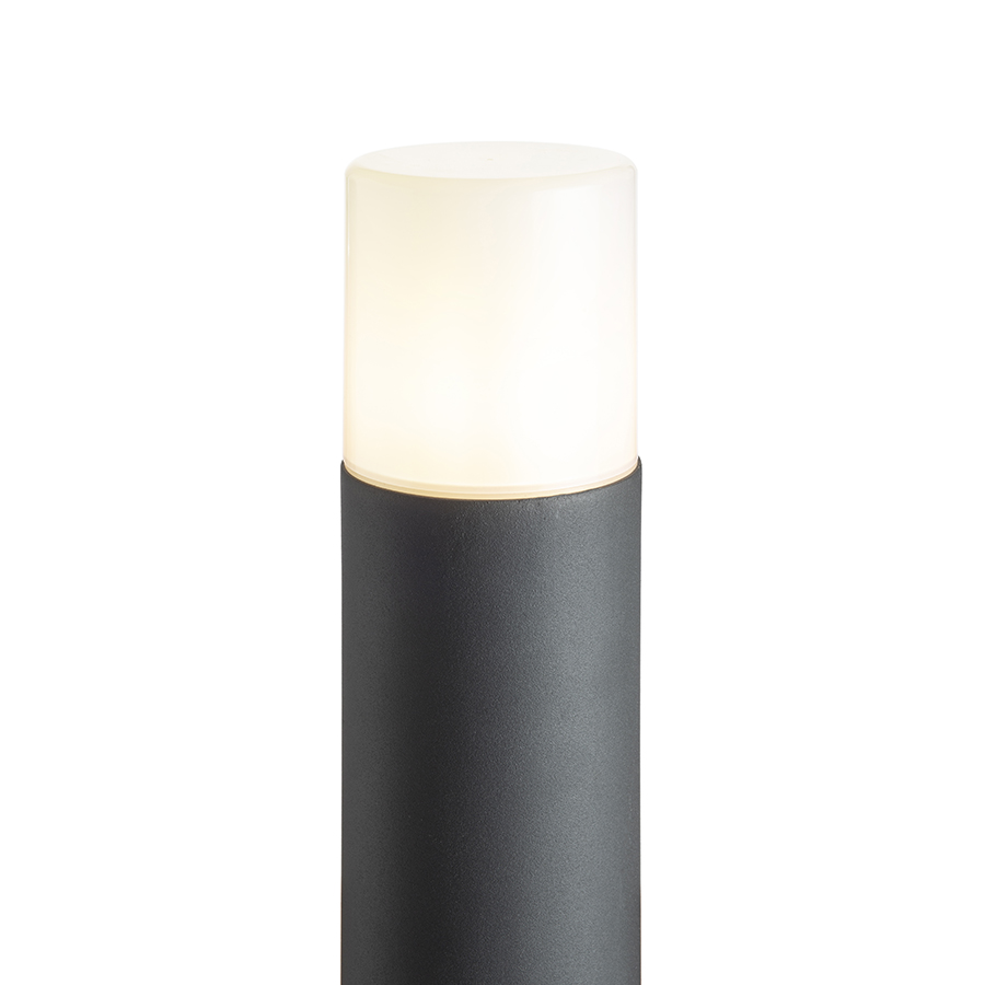 Boră de exterior cu o nuanță de culoare opal și soclu E27 pentru surse de lumină LED, BONNIE 80 standuri antracit 230V 11W IP44