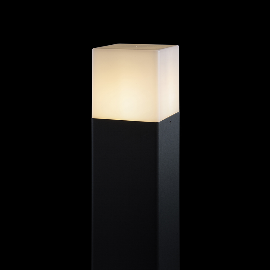 Boră de exterior cu o nuanță de culoare opal și soclu E27 pentru surse de lumină LED, CLYDE 60 standuri antracit 230V 11W IP44