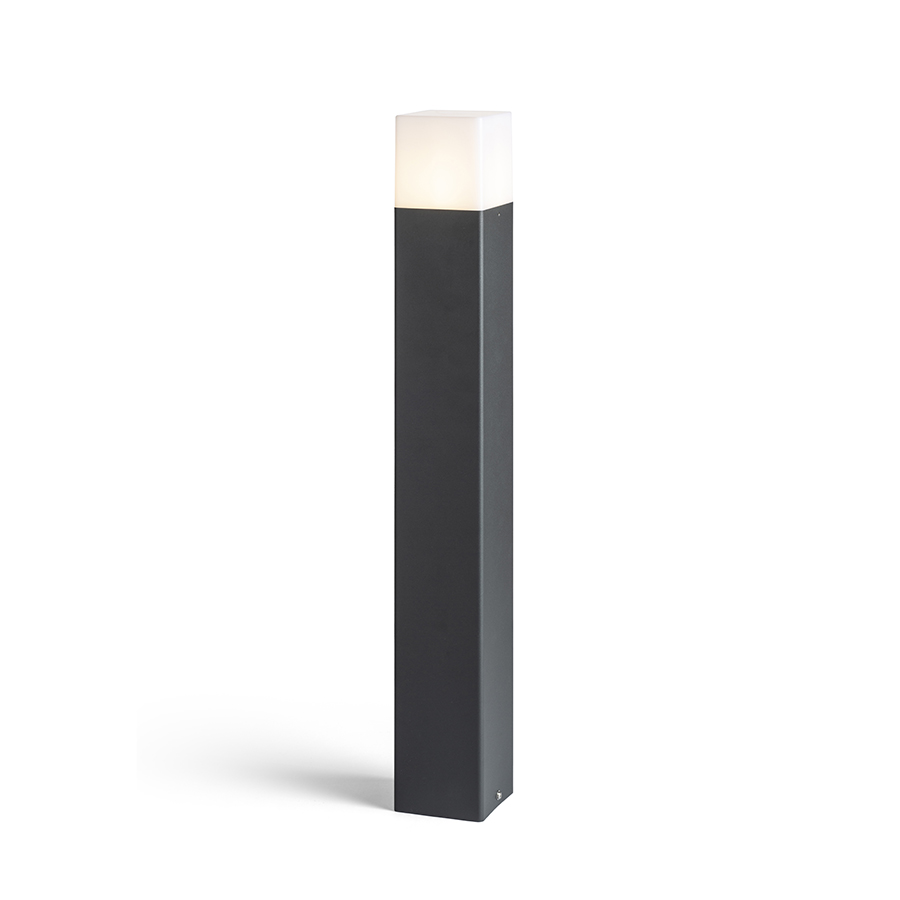 Boră de exterior cu o nuanță de culoare opal și soclu E27 pentru surse de lumină LED, CLYDE 60 standuri antracit 230V 11W IP44