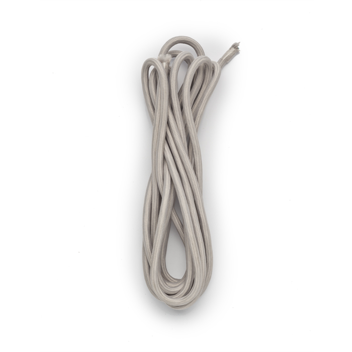 Cablu cu trei fire cu împletitură textilă în diverse culori, lungime 4 m, FIT 3x0,75 4m textil gri 230V