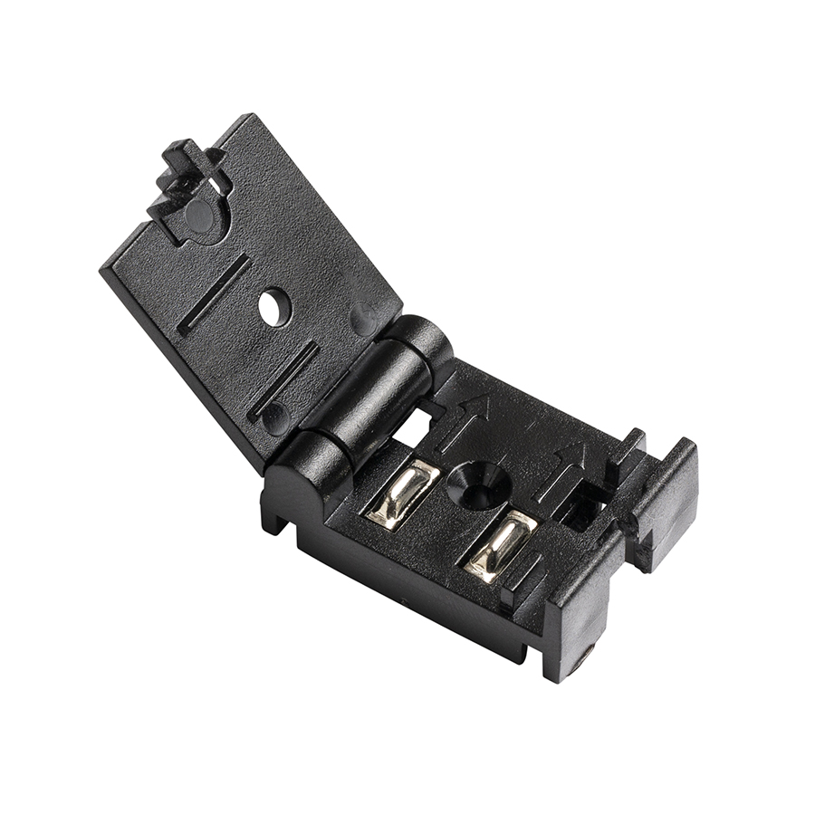 Clema conductiva pentru montarea luminilor pe banda textila WAVE 24V, WAVE clip conductiv negru 24=