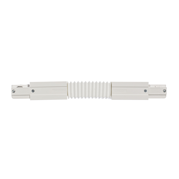 Conector conductibil flexibil pentru șină EUTRAC cu 3-circuite, EUTRAC alb 230V