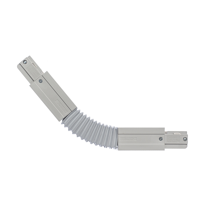 Conector conductibil flexibil pentru șină EUTRAC cu 3-circuite, EUTRAC gri argintiu 230V