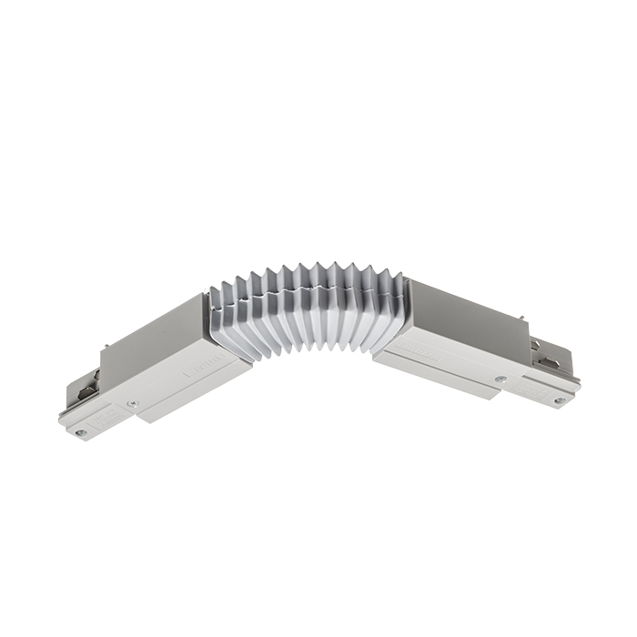 Conector conductibil flexibil pentru șină EUTRAC cu 3-circuite, EUTRAC gri argintiu 230V
