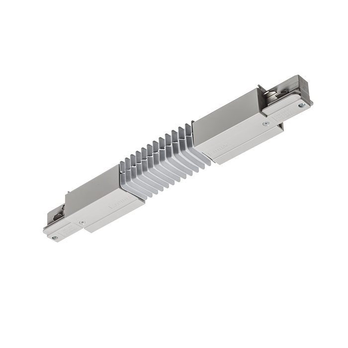 Conector conductibil flexibil pentru șină EUTRAC cu 3-circuite, EUTRAC gri argintiu 230V