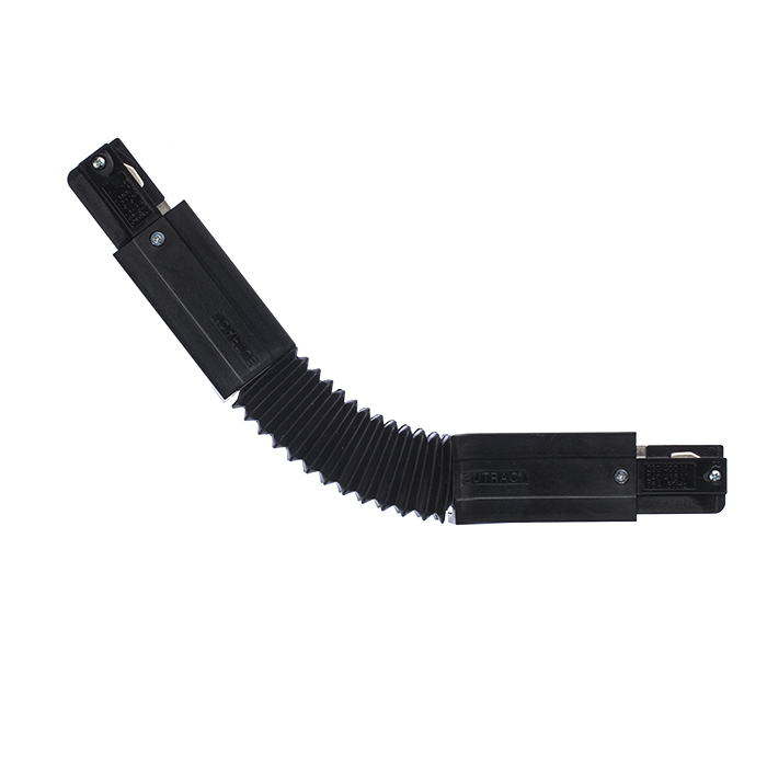 Conector conductibil flexibil pentru șină EUTRAC cu 3-circuite, EUTRAC negru 230V