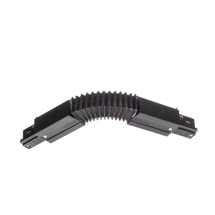 Conector conductibil flexibil pentru șină EUTRAC cu 3-circuite, EUTRAC negru 230V
